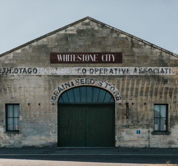 Outside the Whitestone City grain and seed store